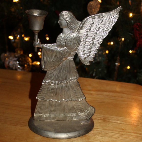 International Silver Company Angel Candle Holder Silverplated - Picture 3 of 4